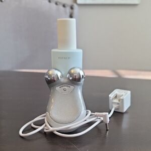 NuFace Mini Silver Facial Toning Device with Charger